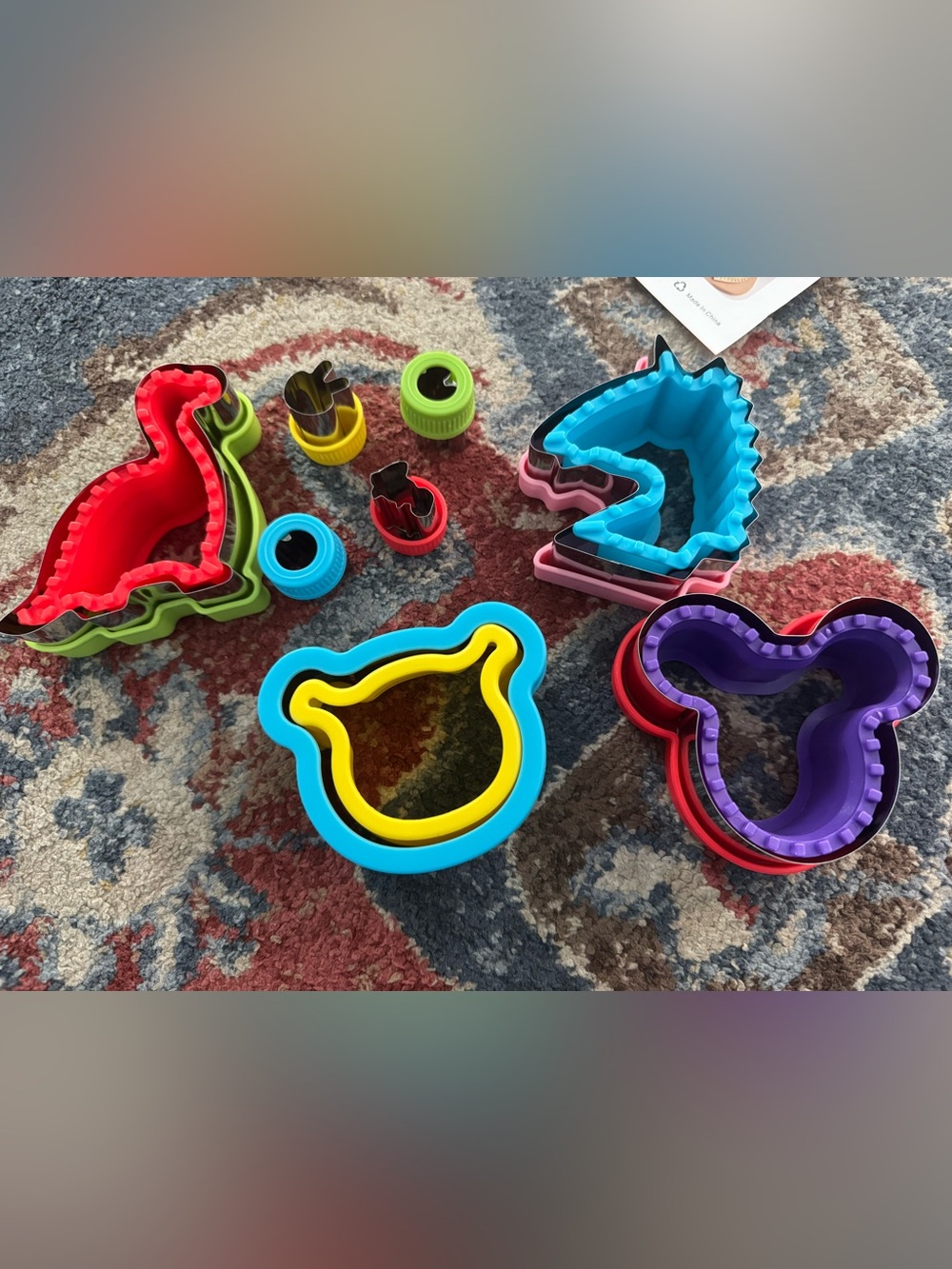 Colorful Kids Sandwich Cutter Set - Fun Animal Shapes for Bento Box Lunches